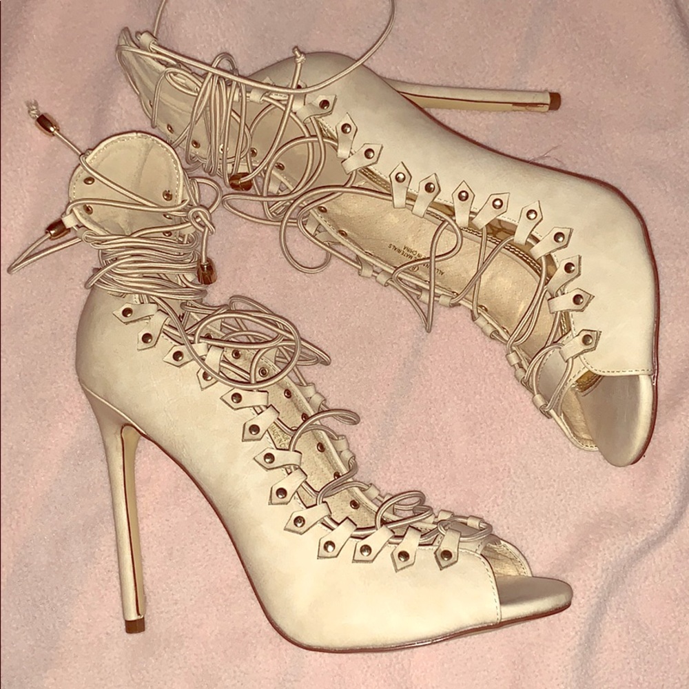 Lace up heels